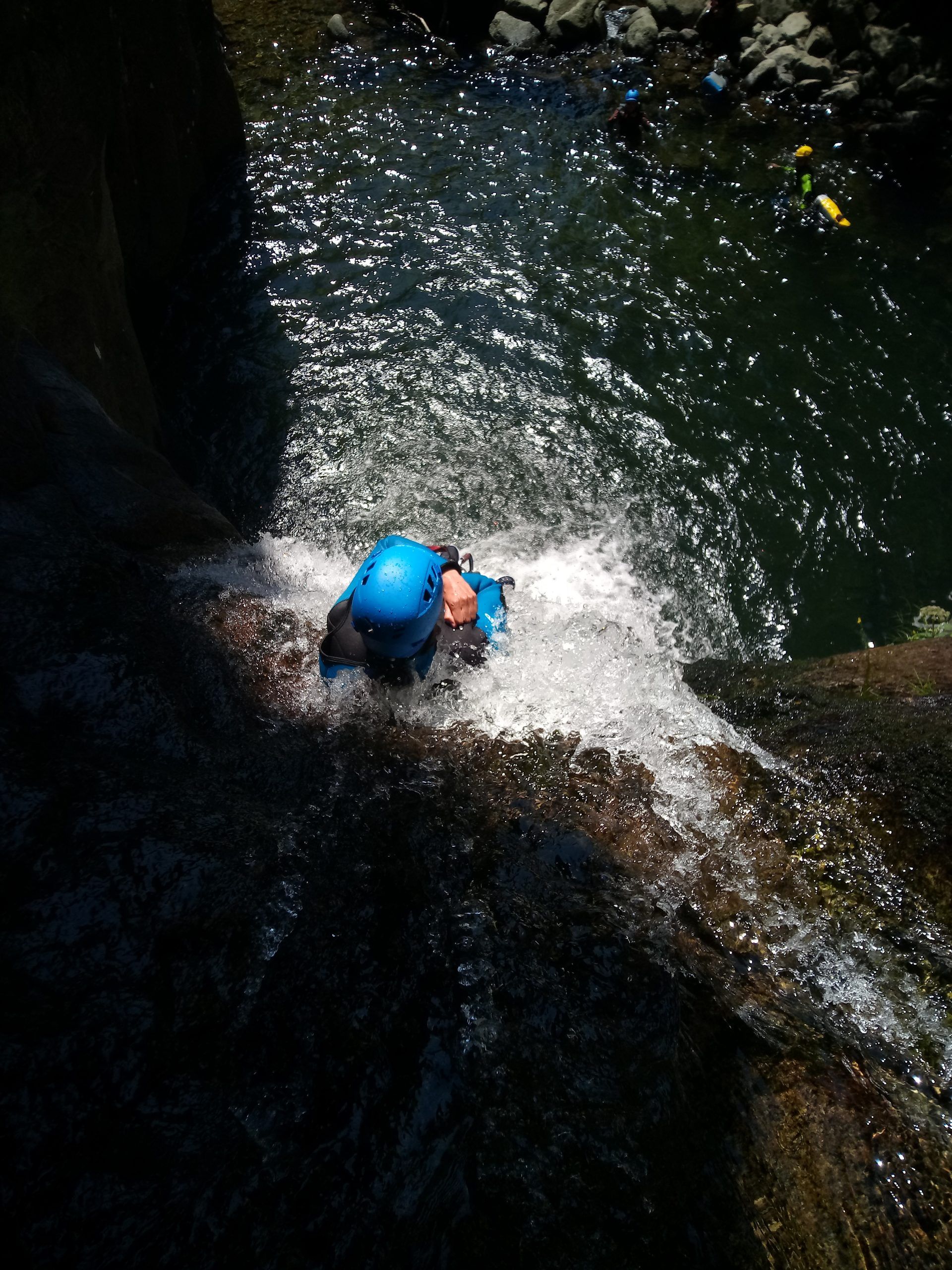 tobogán del barranco del Nuria inferior