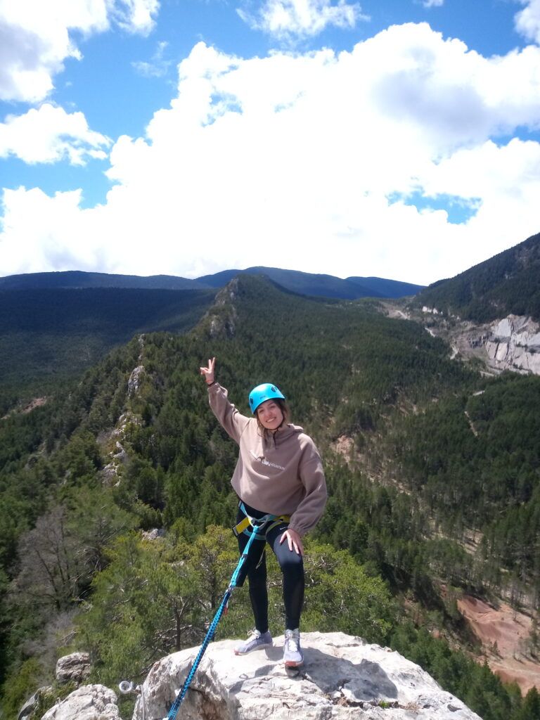 Ferrata a través de roques d’embalatge